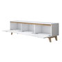 Hanah Home Soporte de TV D1 - 2472 Blanco y Nogal